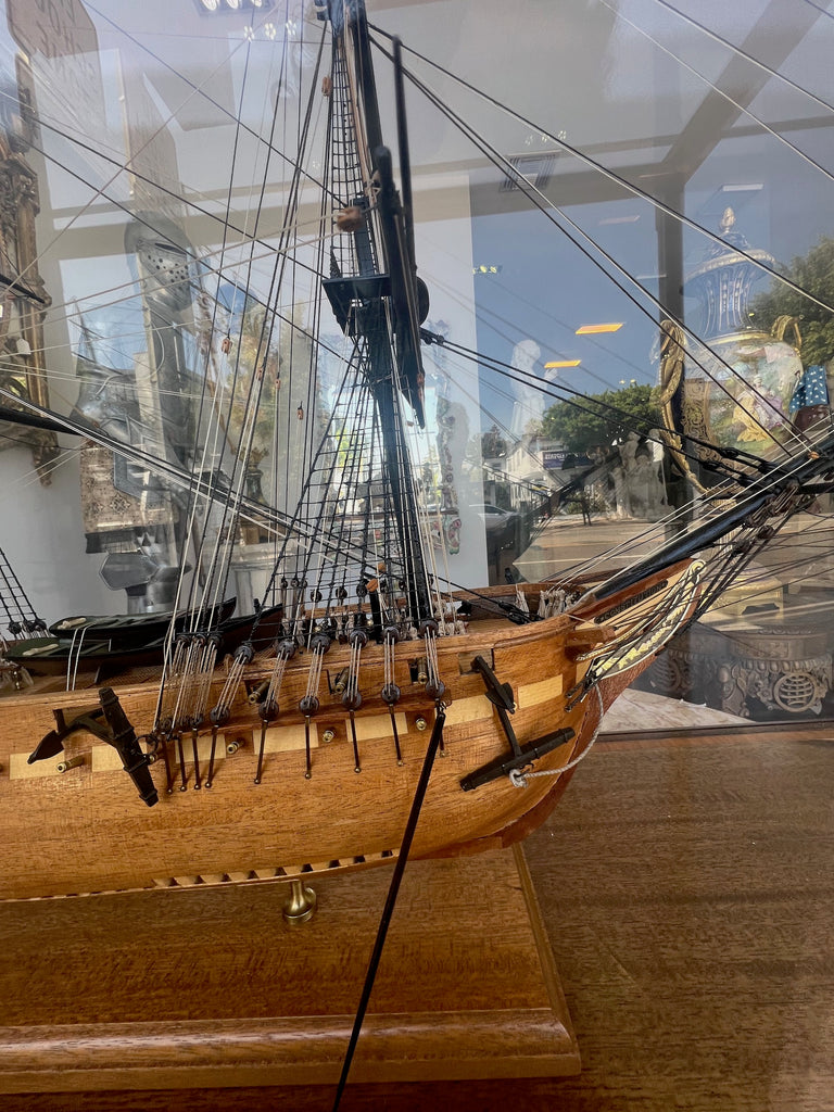 A Polychrome Ship Model of the American Frigate USS Constitution 'Old Ironsides'