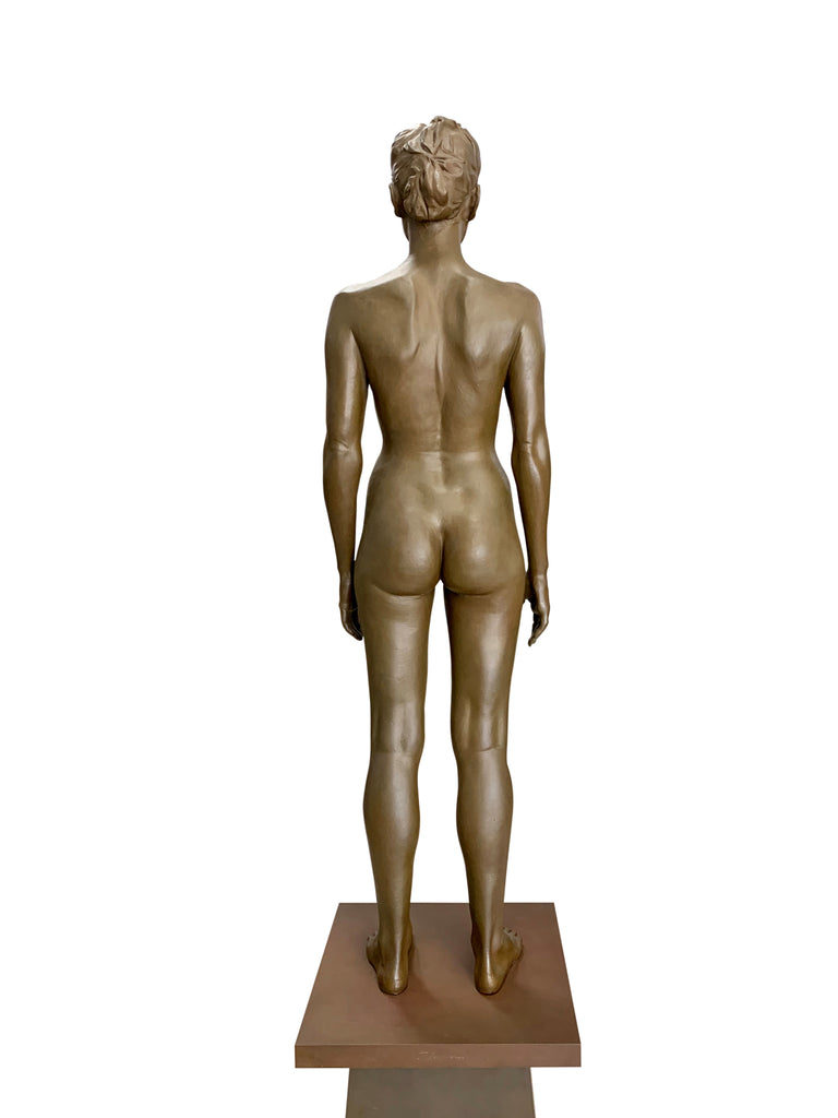 A BRONZE STANDING NUDE BY ROBERT GRAHAM TITLED 'KIM' (1938-2008)