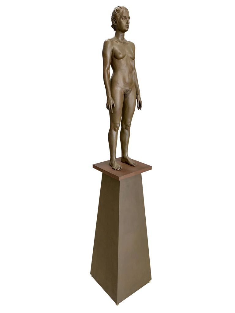 A BRONZE STANDING NUDE BY ROBERT GRAHAM TITLED 'KIM' (1938-2008)