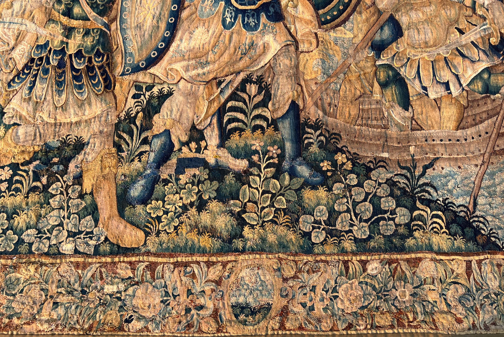 17TH CENTURY PALATIAL FLEMISH BAROQUE HISTORICAL TAPESTRY