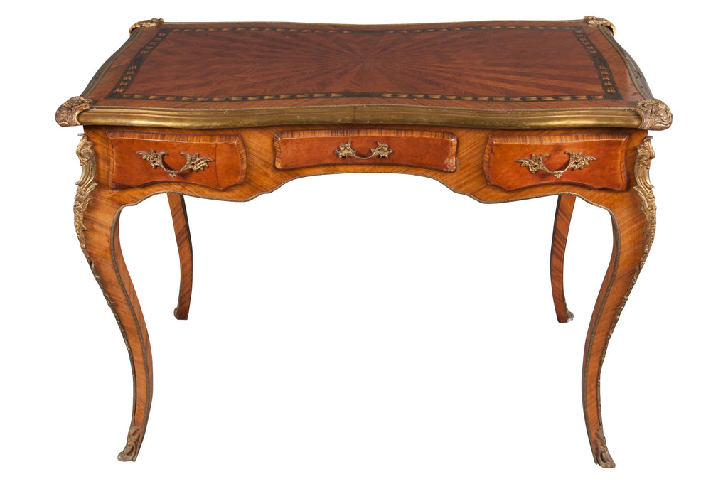 19th century French Louis XV style marquetry lady's table / desk